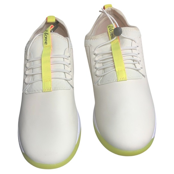 Clove Nurse Shoes Women’s Size 12.5 Nursing Sneakers Pink Lemonade EUC Yellow - Picture 8 of 11